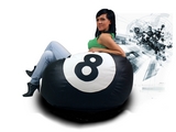 Sedací vak Billiard 8 s podnožkou zadarmo