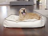 Zvierací pelech Dogbed Leather Beige L